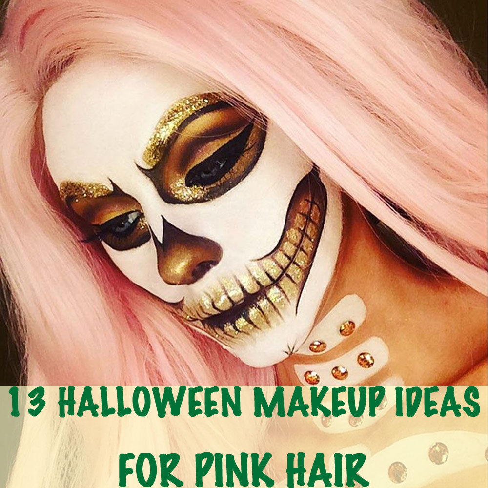 Halloween Makeup Pink Hair