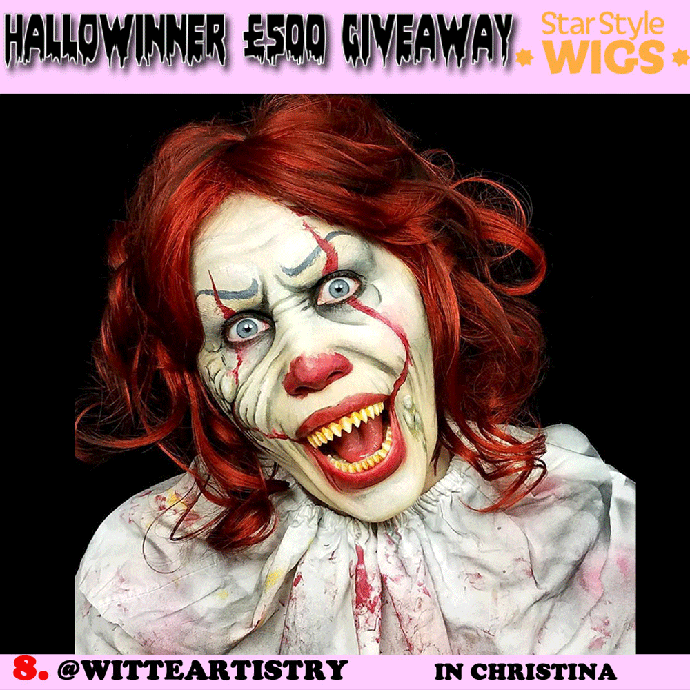 Pennywise Clown Makeup & Hair Wig