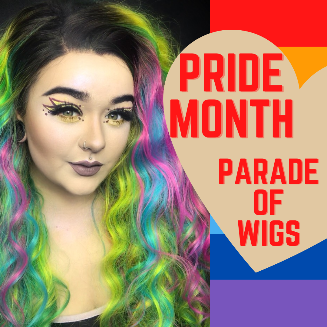 Rainbow Wigs Pride Month