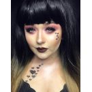 Ombre Wig Black And Blonde With Bangs