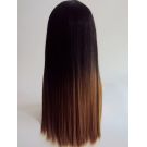 Ombre Wig Straight Black Blonde