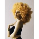 Afro Wig Yellow 70s Disco