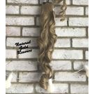 Clip In Ponytail Golden Blonde Curly