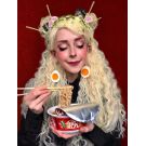 Crimped Wig Blonde Long Curly Cosplay
