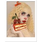 Curly Blonde Wig With Bangs