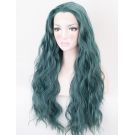 Green Wavy Lace Front Wig