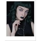 Green Wig Short Wavy Dark Green