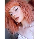 Peach Wig Wavy Bob