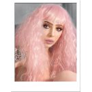 Pink Wig Crimped