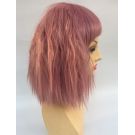 Pink Wig With Textured Wavy Hair