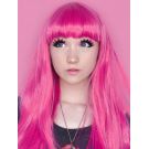 Pink Wig With Bangs