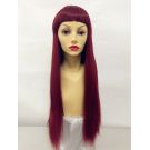 Red Wig Long With Bangs