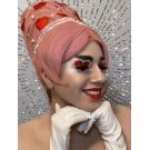 1960s Wig Beehive Pink