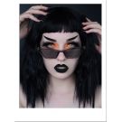 Black Wig Short Wavy With Bangs