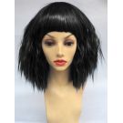 Black Wig With Bangs Wavy