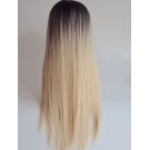 Blonde Wig Long With Dark Roots Straight