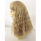 Dirty Blonde Wig Wavy With Bangs