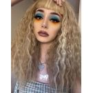 Grunge Wig Blonde Fluffy Wavy