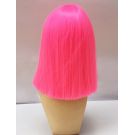 Short Neon Pink Bob Wig