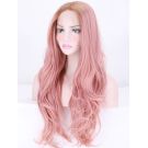 Rose Gold Pink Lace Front Wig