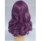 Purple Wig With Shoulder Length Curls