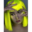 Bright Yellow Wig Short Bob