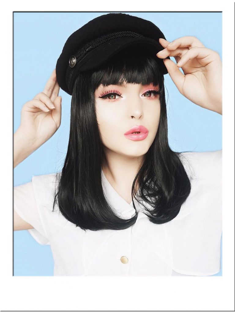 Black Wig With Bangs