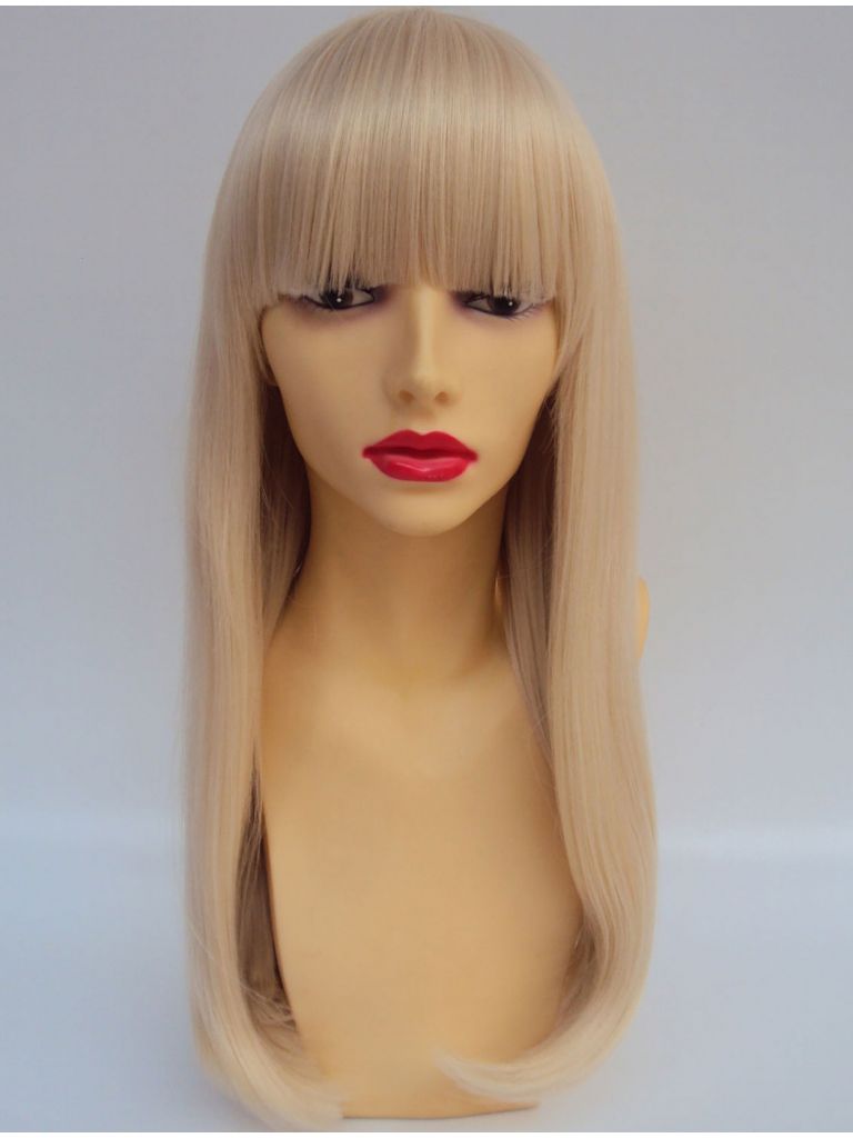 Straight Blonde Wig With Fringe