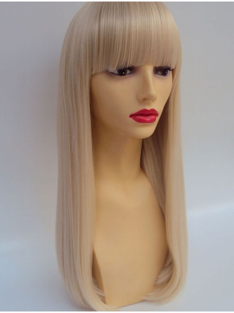 Blonde Wig With Bangs Platinum