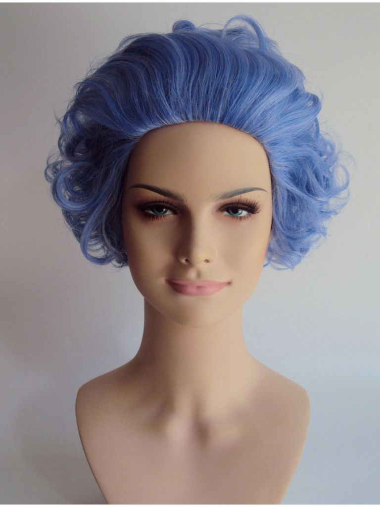Grandma Wig Blue Rinse