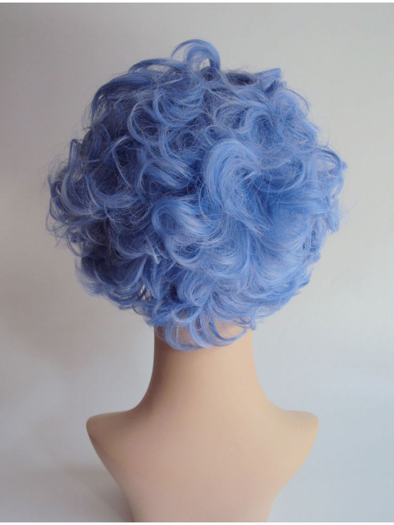 Blue Rinse Grandma Wig