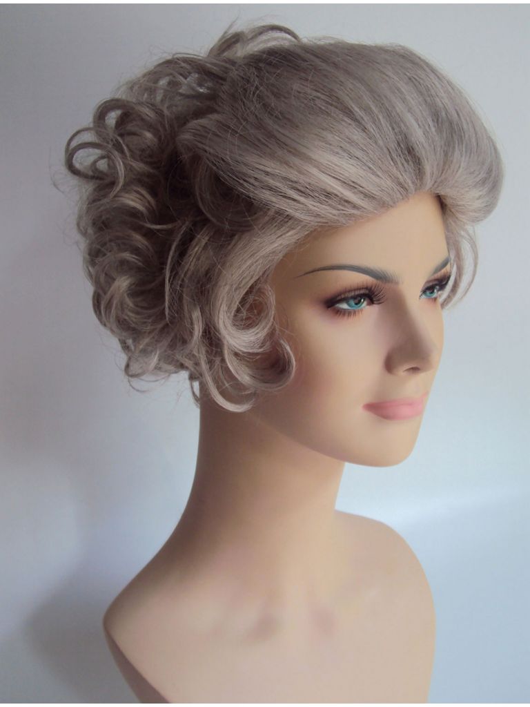 Old Lady Wig Grey