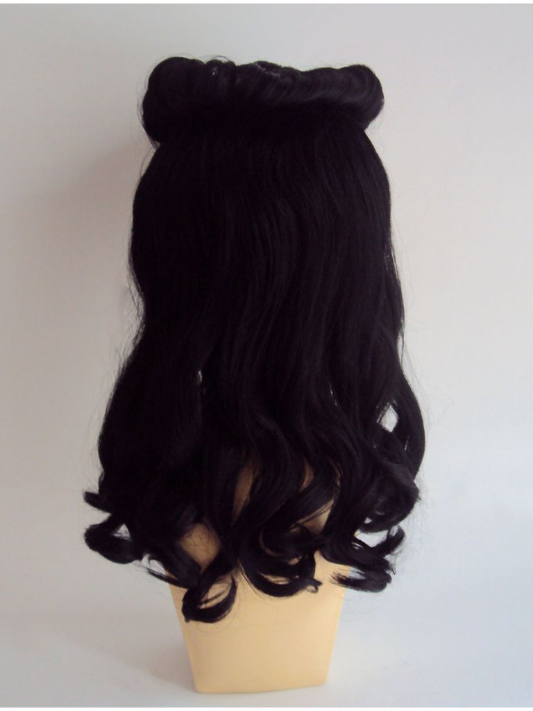 Pin Up Wig Victory Rolls Black