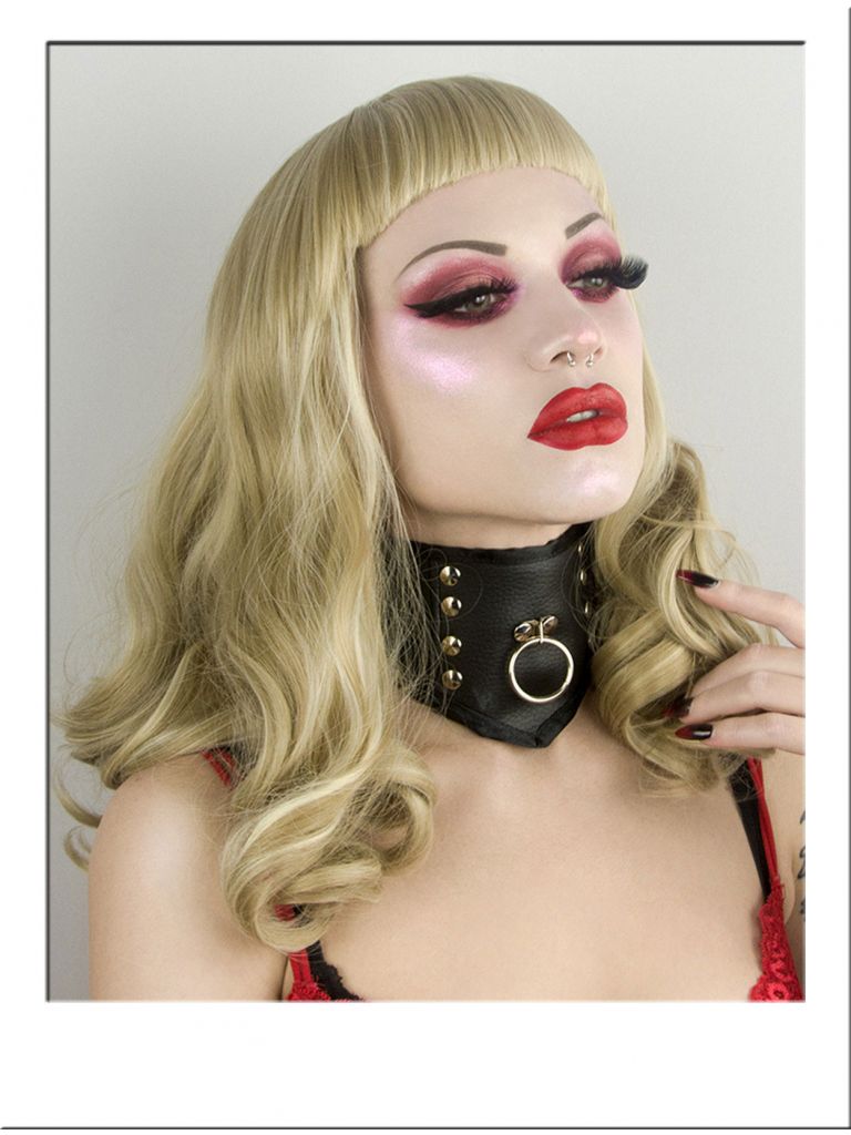 50s Pin Up Blonde Wig With Bangs