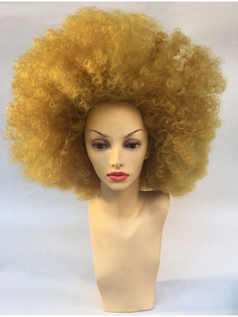 Large Yellow Afro Wig 1970s