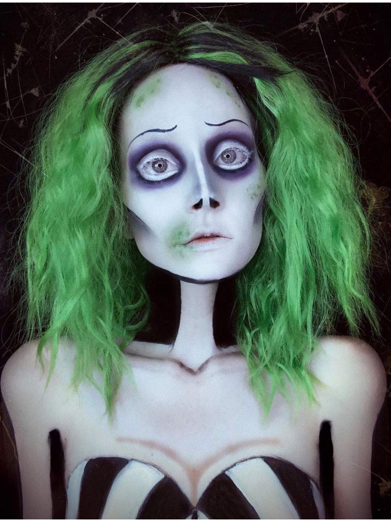 Beetlejuice Wig Green Women's