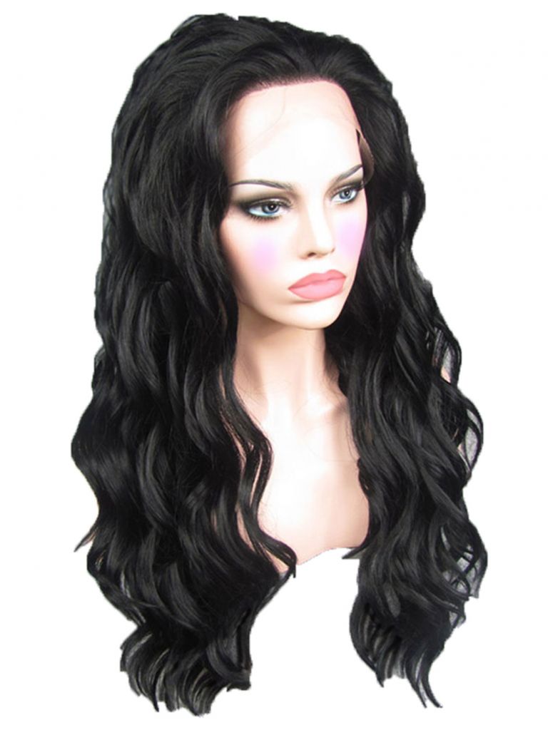 Black Lace Front Wig Long