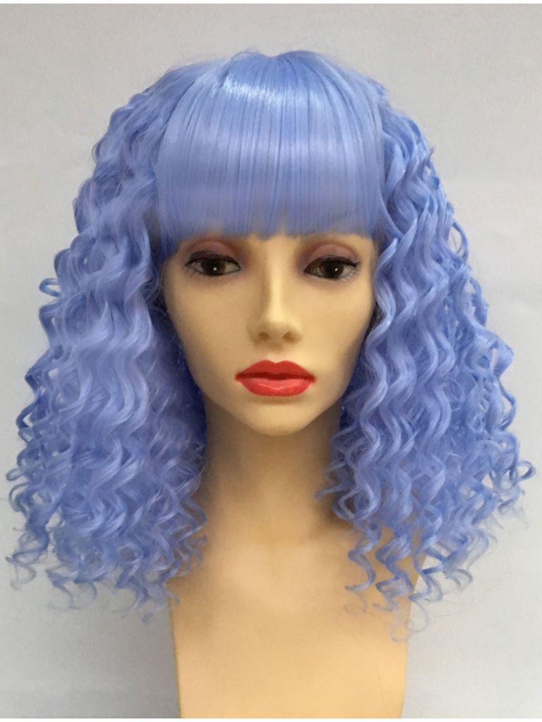 Blue Wig With Bangs