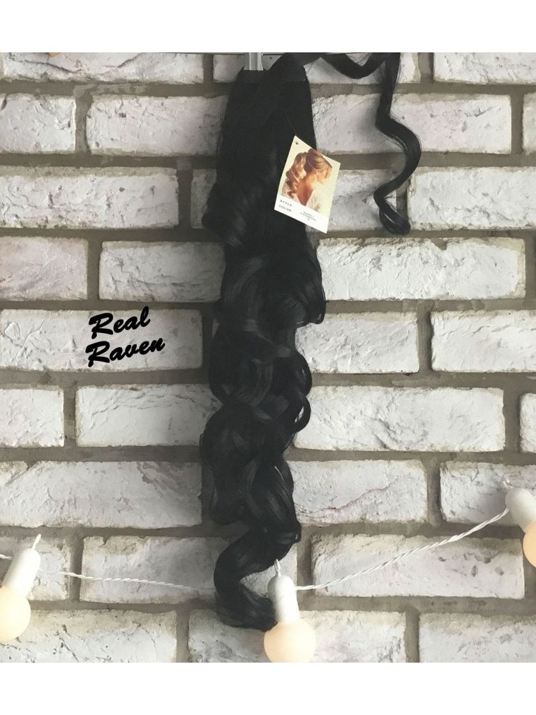 Clip In Ponytail Black Curly