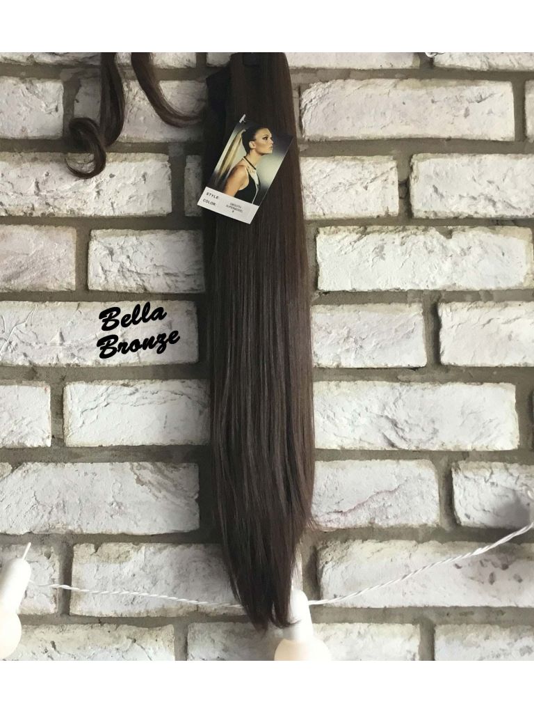 Clip In Ponytail Straight Brown