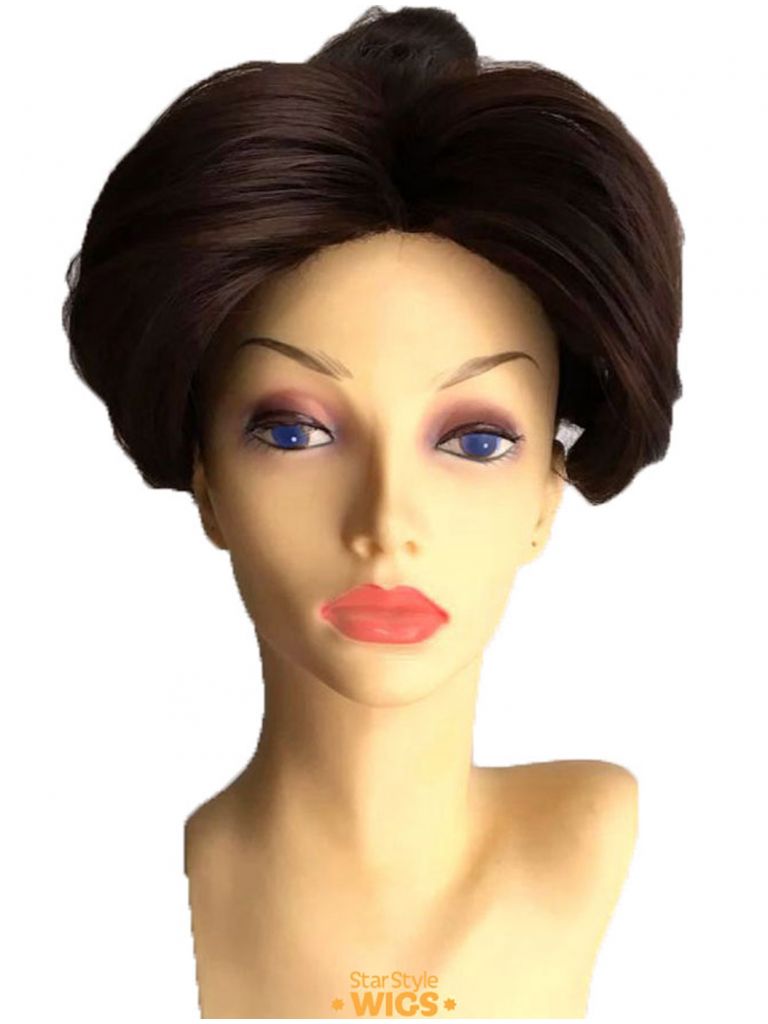 Edwardian Wig Womens Bun Brown