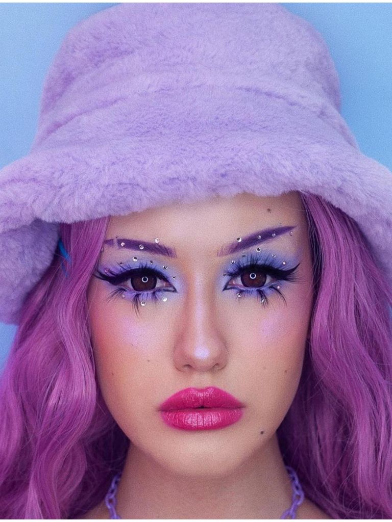 EGirl Wig Pink Lace Front Long Wavy