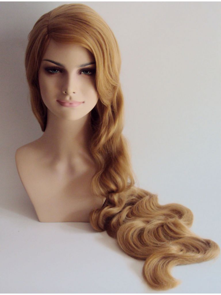 Extra Long Wig Blonde Wavy