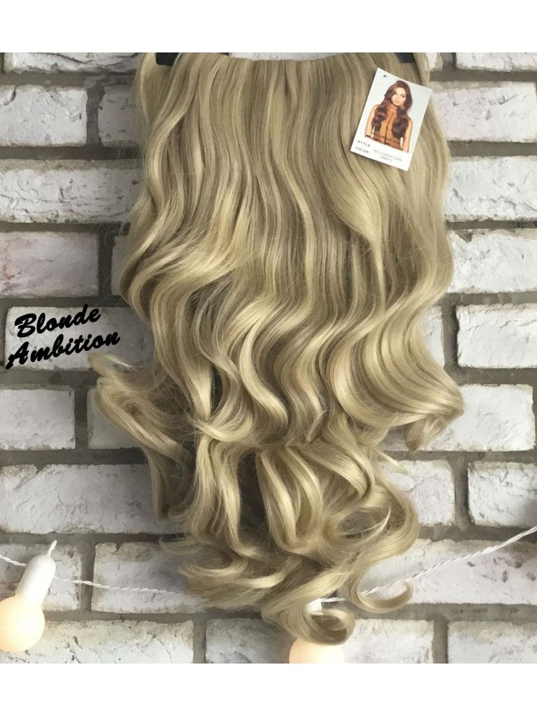 Half Wig Curly Natural Blonde