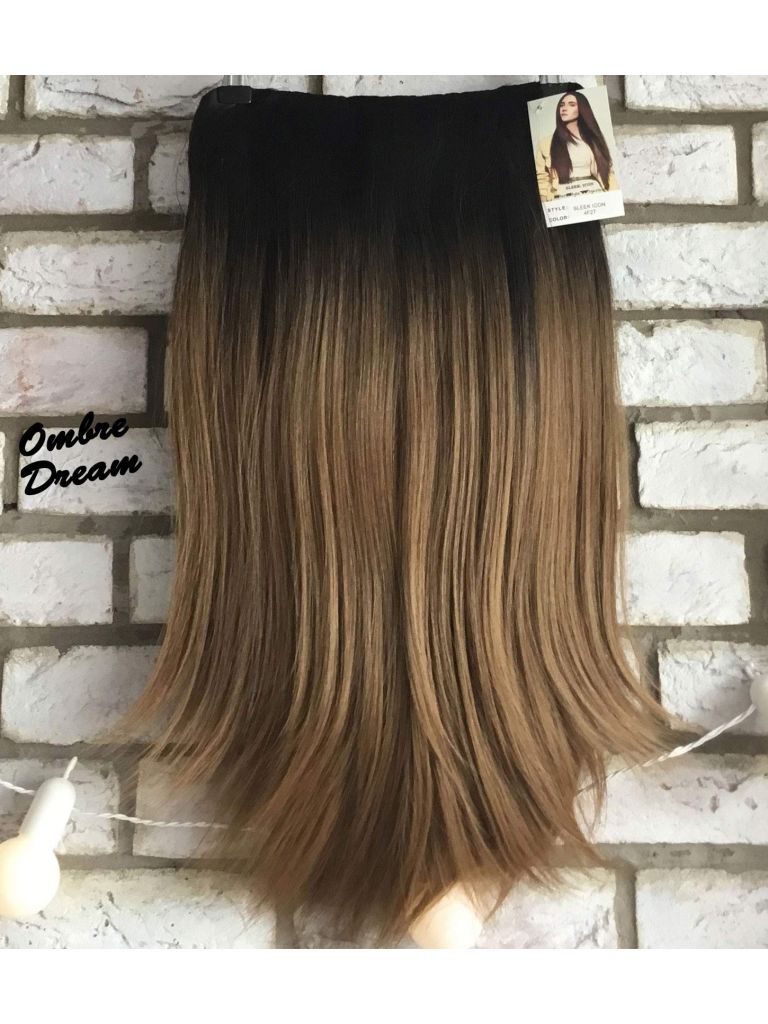 Half Wig Ombre Straight Long