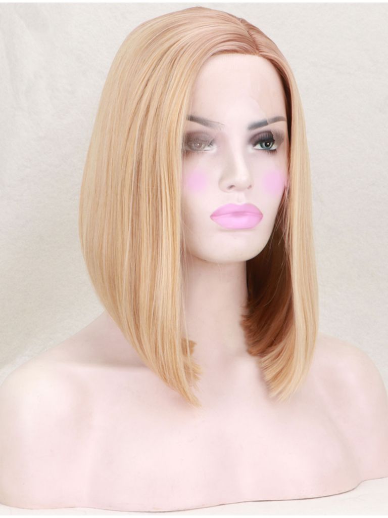 Blonde Wig Bob Straight Lace Front