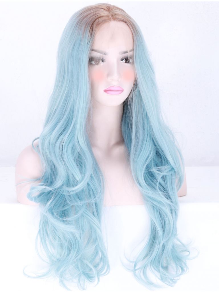 Pastel Blue Lace Front Wig
