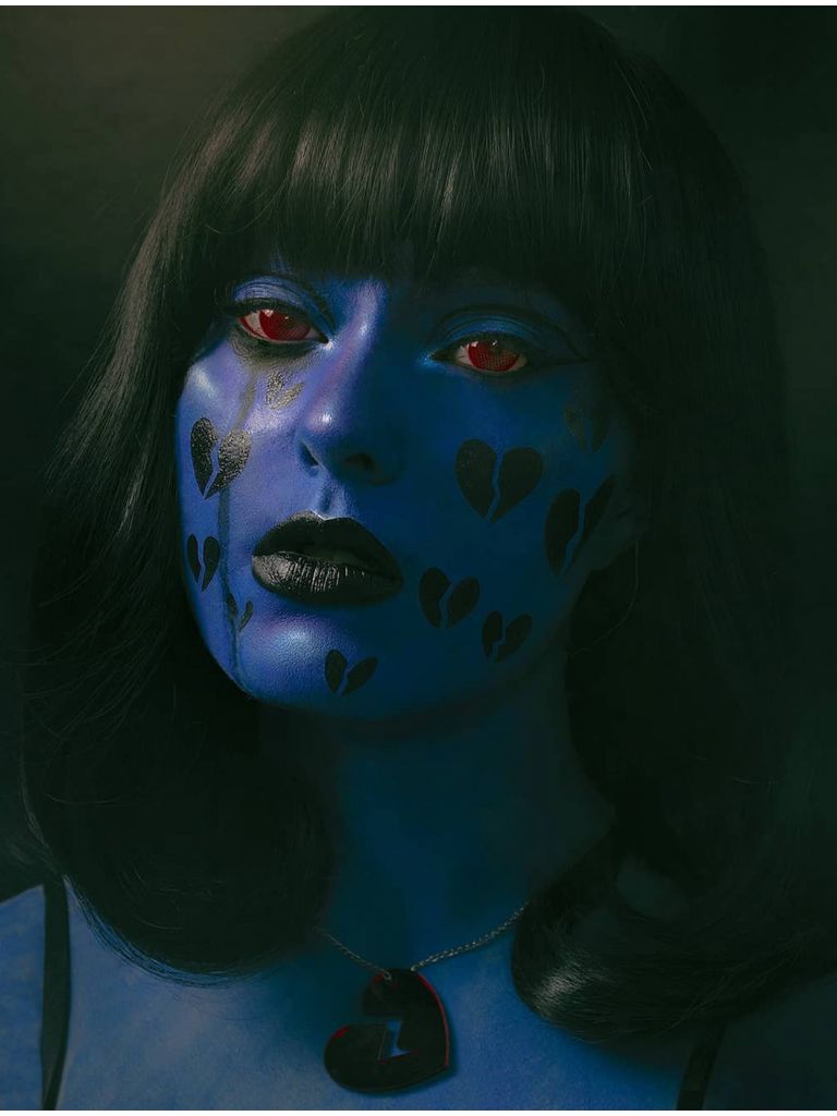 Lob Wig With Bangs Black