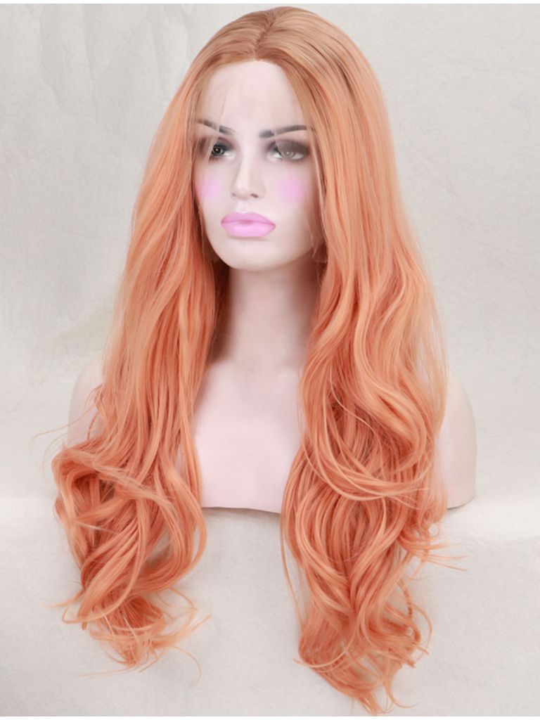 Peach Orange Wig