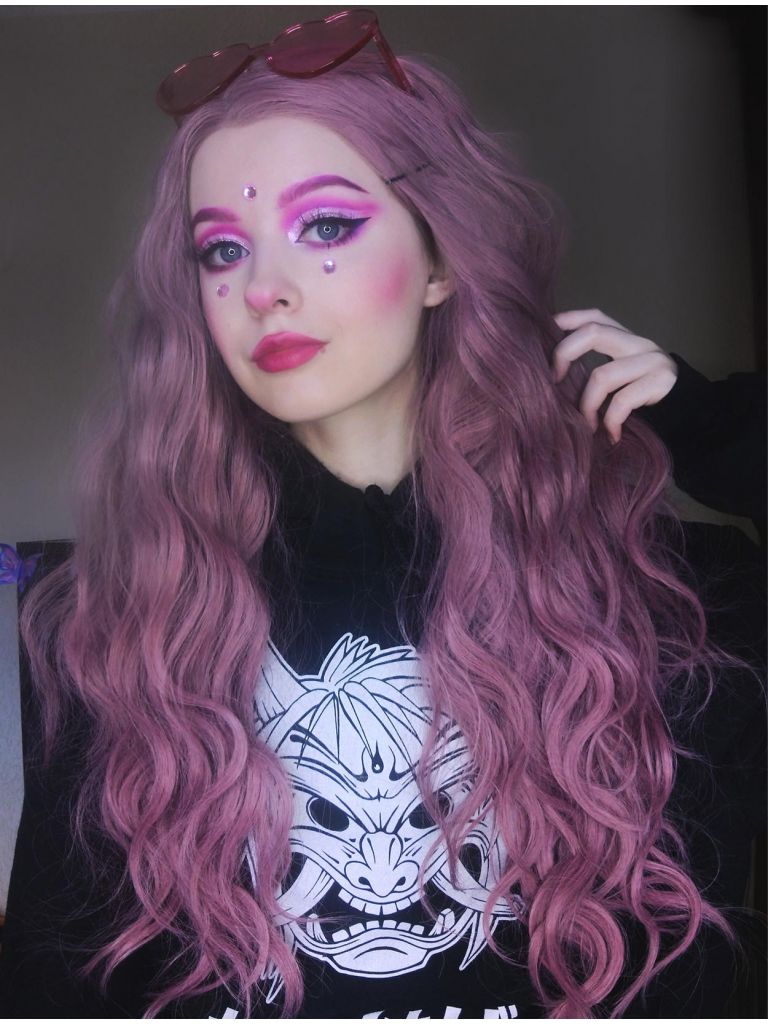 Pastel Grunge Wig Pink